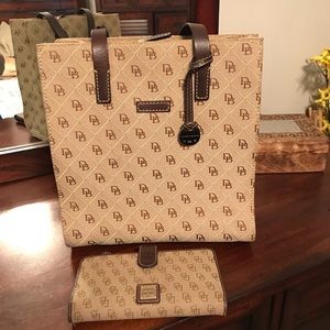 Dooney & Bourke canvas handbag and wallet